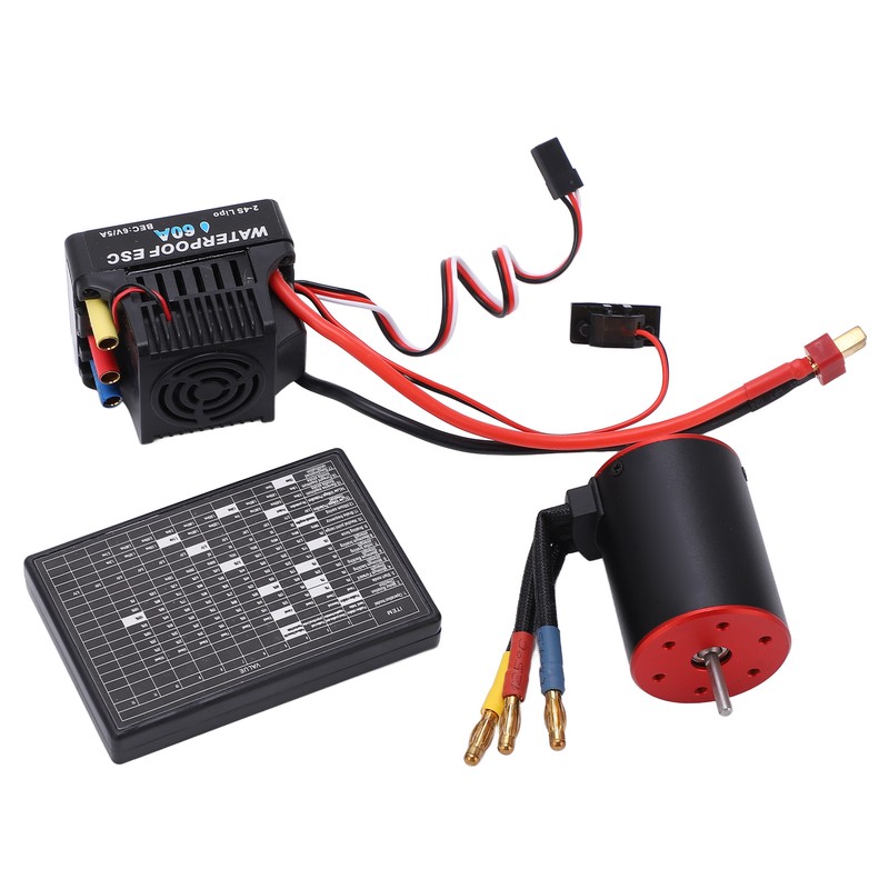 RC Brushless 60A ESC Combo Kit with 3650 4300KV Motor