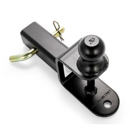 Black Boar UTV ATV Multi-Hitch - Features 1-7/8” Hitch Ball, 2” Shank - 6” (L) Shank - Hitch Ball has 2” Rise & Rated for 2,000lbs - Use w/utility trailers, tow straps & other ATV Accessories (66027)