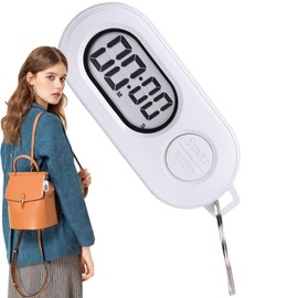 Stop Timer Clock,Sports Stop Timer Keychain Portable - Pocket Size Ornament, Digital Countdown Clock Accessories for Cooking, Training, Shower, Studying