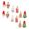 WOONEKY 12pcs Christmas Hair Clips Glitter Antler Tree Designs Festive