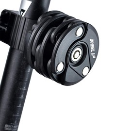 Riloer H844840A Foldable Universal Bicycle Safety Lock Chain Lock Mini Lock Aluminium Alloy Hamburger Lock with 3 Grey Keys