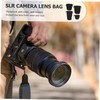 IWOWHERO 4pcs Camera Lens Storage Bag Neoprene Lens Cover Pouch