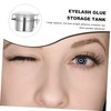 minkissy Stainless Steel Eyelash Glue Storage Tank for Beauty Salon
