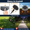 vighep 24 Pack Solar Ground Lights, 2.8 inch Flat Solar