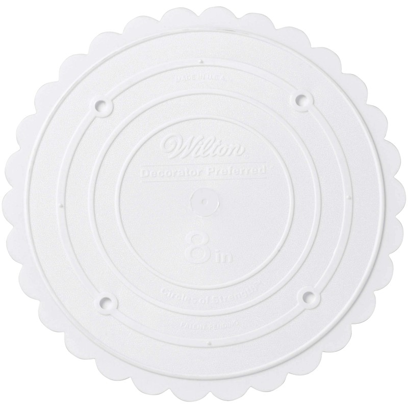 Wilton Scalloped Edge Cake Separators For Tiered Cake, 8-Inch Seperator