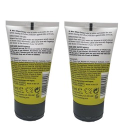 B. Men shave Cream No irritation Travel Size Mini 2 X 50 ml With Free Alovera Lip Balm