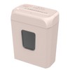 Bonsaii 6-Sheet Cross-Cut Pink Shredder, P-4 High Security Level, Compact