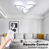 Goeco Modern Ceiling Light, Dimmable Acrylic Ceiling Light with Remote