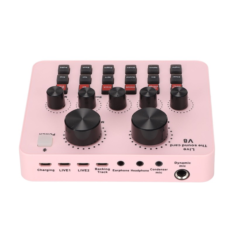 V8 USB Live Sound Card 48KHz 16 Bits Dual Channel