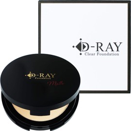 D-RAY D-Clear Foundation (White Natural) Ultra Fine Particle Formulation (Powder Type/Dull Cover), Shine, Prevents Cracking