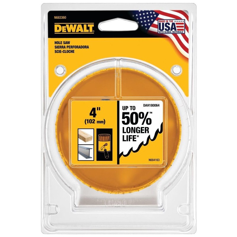 DEWALT DAH180064 4 (102MM) Hole Saw
