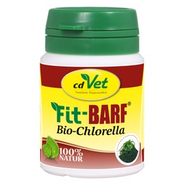 cdVet Naturprodukte Fit-BARF Bio-Chlorella 36 g - Hund&Katze - Zellen unterstützend - unangenehme Körper- und Maulgerüche - natürlicher Toxinbinder - Vitamine - Rohfütterung - BARFEN -
