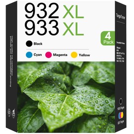 932XL 933 XL Ink Cartridge Compatible for HP 932XL 933XL 932 XL 933 XL Combo Pack (XL Black, Cyan, Magenta Yellow) to use with HP Officejet 6100 6600 6700 7110 7510 7610 7612 7620 Printers