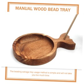 LALAFINA 4pcs Weaving Beading Tray Wooden Fish Shape Bead Crafting Tool for Projects Versatile Bead Organizer for Boys and Girls and Adults Safe and Design for Creative Activities