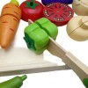 Charola De Verdura Estilo Montessori Madera Juego Didáctico