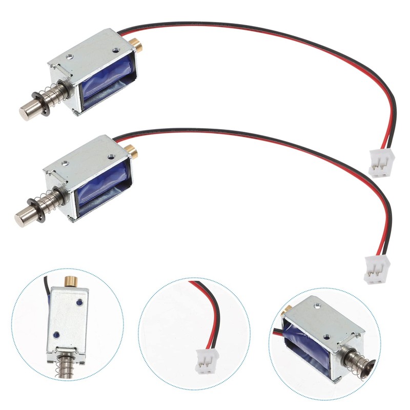 Hohopeti 3pcs Mini Electromagnet 12v Solenoid Electromagnet Push Pull Type