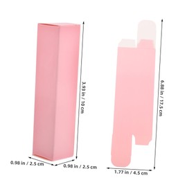 VICASKY 15pcs Boxes Lipstick Box Lip Gloss Paper Lipstick Container Lip Gloss Tubes Paper Pink