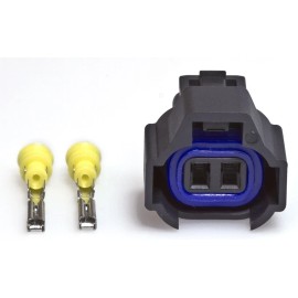Dual slot duel adapter plugs oval supra rx7 wrx Nippon Denso Fuel Injector Connector Sard Tomei Blitz HKS Helix rb25 rb26 sr20