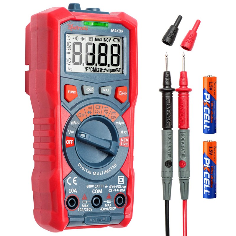 AstroAI Tester, 4000 Count Tester, Digital Multimeter, Voltmeter, Circuit Tester,
