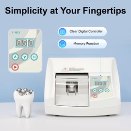 Dental Lab Digital Amalgamator,35W High Speed Electric Amalgamator Capsule Mixer with Memory Function,Speed Adjustable Amalgam Capsule Mixer Blende for Mixed Amalgam Capsules Blender Mixer