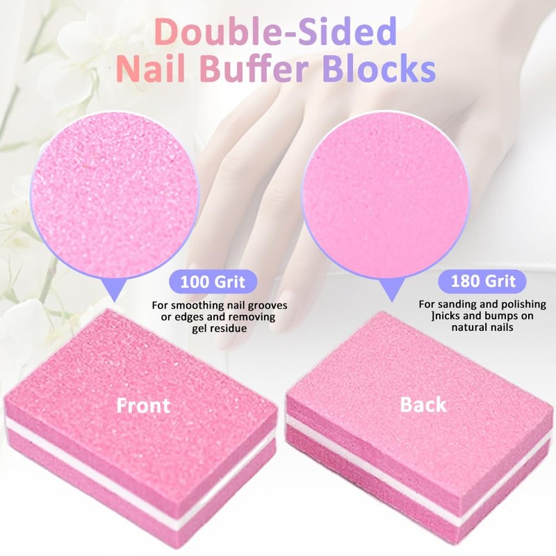 HZXINYI Pack of 20 Buffer for Nails - Buffer Sanding