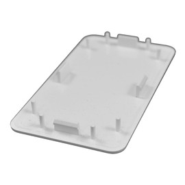 Weatherables | AWCP-CVR-1.75X3.5-2PK | Fence Hole Cover 2 Pack | for A True Hole Size 1.75 Inch X 3.5 Inch Post | White | Vinyl