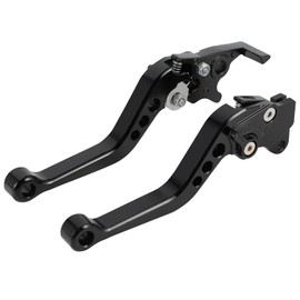 Wacece ATV Clutch and Brake Lever Set Adjustable Handle for Raptor YFM 700R 700 2008-2025 Black