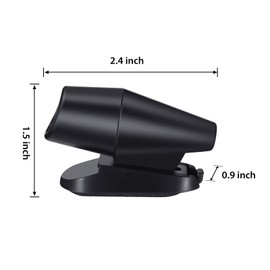 Frienda 10 Pcs Deer Whistles Horns Deer Avoids Collisions Vehicles Wind Activated Ultrasonic Warning for Car Motorcycles Animal Save Alert(Black)
