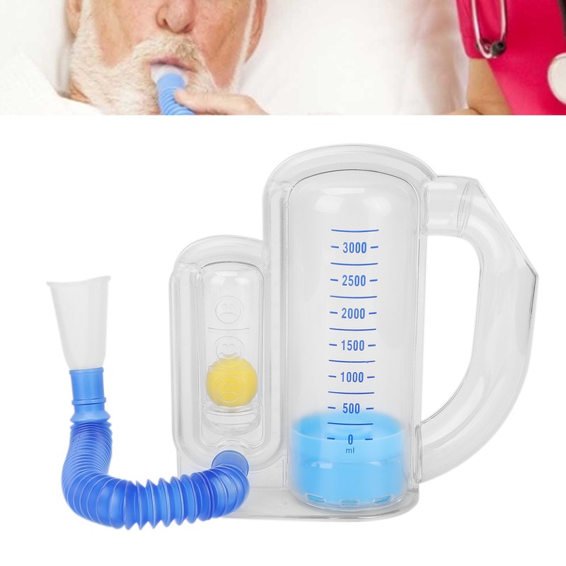 3000ml Spirometry Breathing Exerciser Lung Breathing Vital Capacity Training Tool