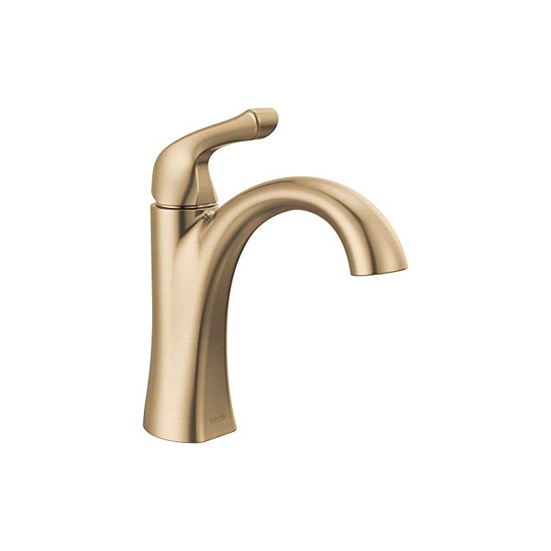 Delta Arvo Brushed Gold Bathroom Faucet 1 Hole, Single Hole