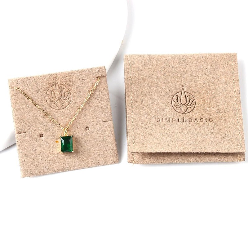 SIMPLÍ BASIC 925 Sterling Silver Emerald Cut Necklace | 8mm