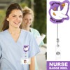 Badge Reel Holder Retractable with ID Clip, Nurse Badge Reel,