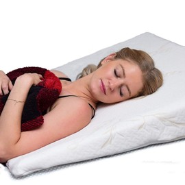 Back Support Systems Bed Wedge for Acid Reflux. Premium Memory Foam. Helps Relieve GERD, Circulation & Breathing Issues, Back & Hip Pain. (Large 38" Width, W/O Neck Roll System)