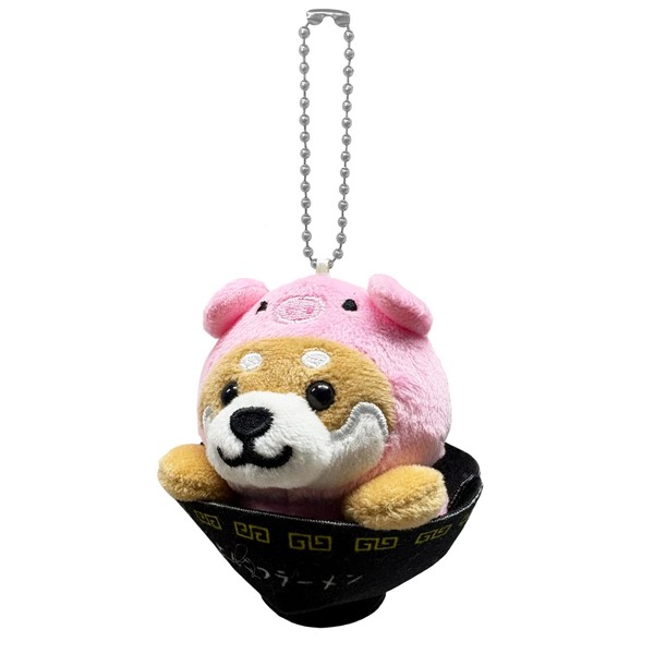 LamPlanning Series-7 Traveling Mameshiba Key Chain Mascot, Ball Chain, Back
