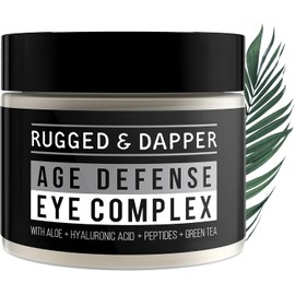 RUGGED & DAPPER - Eye Cream for Men - 1 oz - Powerful Anti Aging Gel Complex - Combats Wrinkles, Dark Circles & Visible Fatigue - Advanced Natural & Organic Ingredients Revives & Defends Entire Face