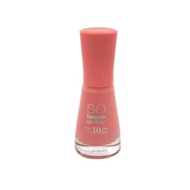 So Laque Glossy Nail Polish in 08 Peach and Love - Luxurious Long Lasting Shine, 0.3 fl oz