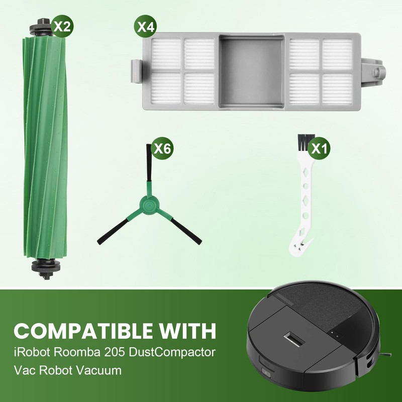 13 Pcs Replacement Parts Compatible with iRobot Roomba 205 DustCompactor