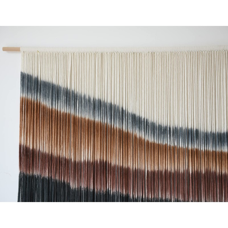 Flber Macrame Wall Hanging Macrame Wall Decor Large-Scale Tie-Dye Tapestry