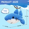Traxex Handmade Crochet Shark Keychain – Yarn Knitted Marine Animal,