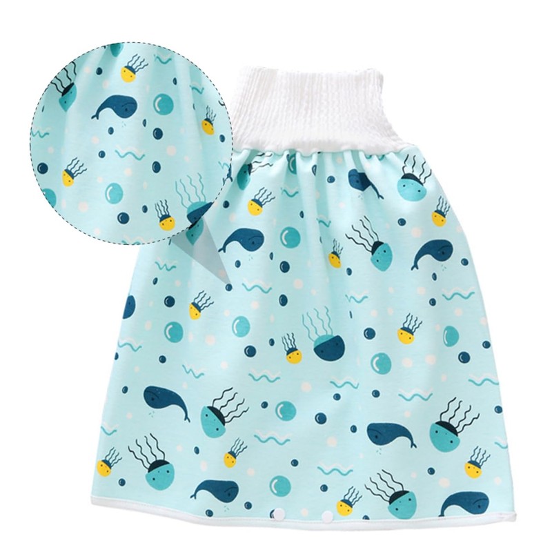 Hohopeti Potty Training Pants Washable Nappy Pants Folding Skirt Comfortable