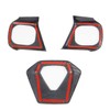 Carbon Fiber Steering Wheel Cover Molding Trims Accessoriess for Polaris