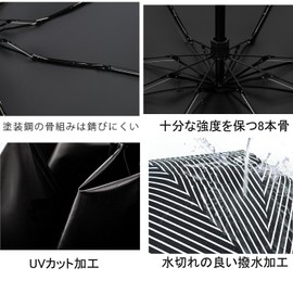 Sun Super Lightweight Folding Umbrella, Sunny or Rainy Amphibious, 热 100 Fully Insulated Blackout 99% UV Protection UPF + UV Protection Heavy Duty 8 Ribs Anti Wind Fashionable Women's Umbrella High Density Pongee Fabric Cloth and High Quality UV Coating 