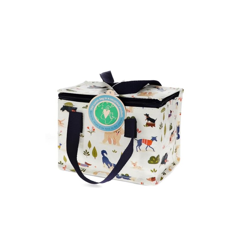 Rex London Lunchtasche Hunde Park isolierte Snacktasche Hunderassen