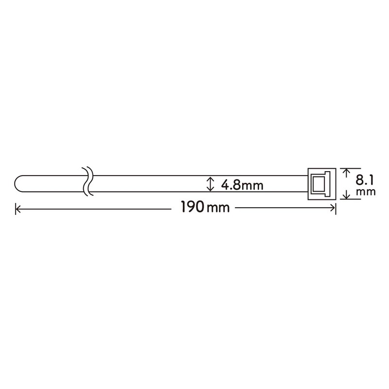 CREW'S (クルーズ) 結束バンド 100本入 19cm #8387