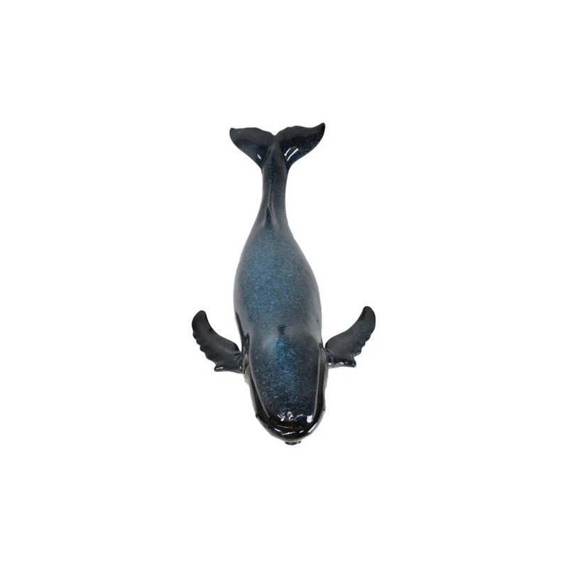 Large Nautical Ocean Marine Baleen Blue Humpback Whale Swimming Figurine