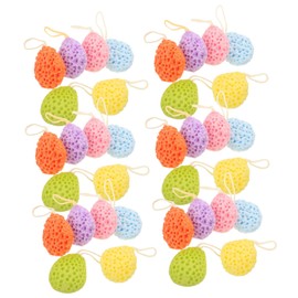 36pcs Exfoliating Bath Sponge Honeycomb Body Scrubber for Deep Cleansing Hanging Design Shower Tool for Full Body Care for Spa and Daily Use