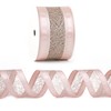 DINDOSAL Dusty Pink Wired Ribbon 2.5" X 10 Yards Pink