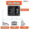 SEAFLO 3-Way Bilge Pump Switch Panel (Automatic-Off-Manual) 12v 24v w/Built-In
