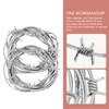 Toyvian 2pcs Barbed Wire 8ft/240cm Imitation Barbed Wires Prop Fake