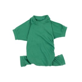 Leveret Dog Pajamas 100% Cotton Solid Green XXXL